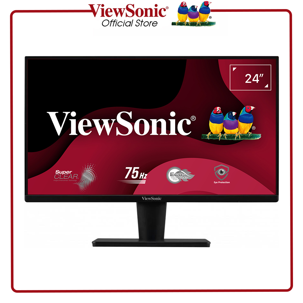 Màn hình máy tính ViewSonic VA2415-H 24 inch/ Full HD/ VA/ 75Hz/ 100% sRGB - Hàng Chính Hãng