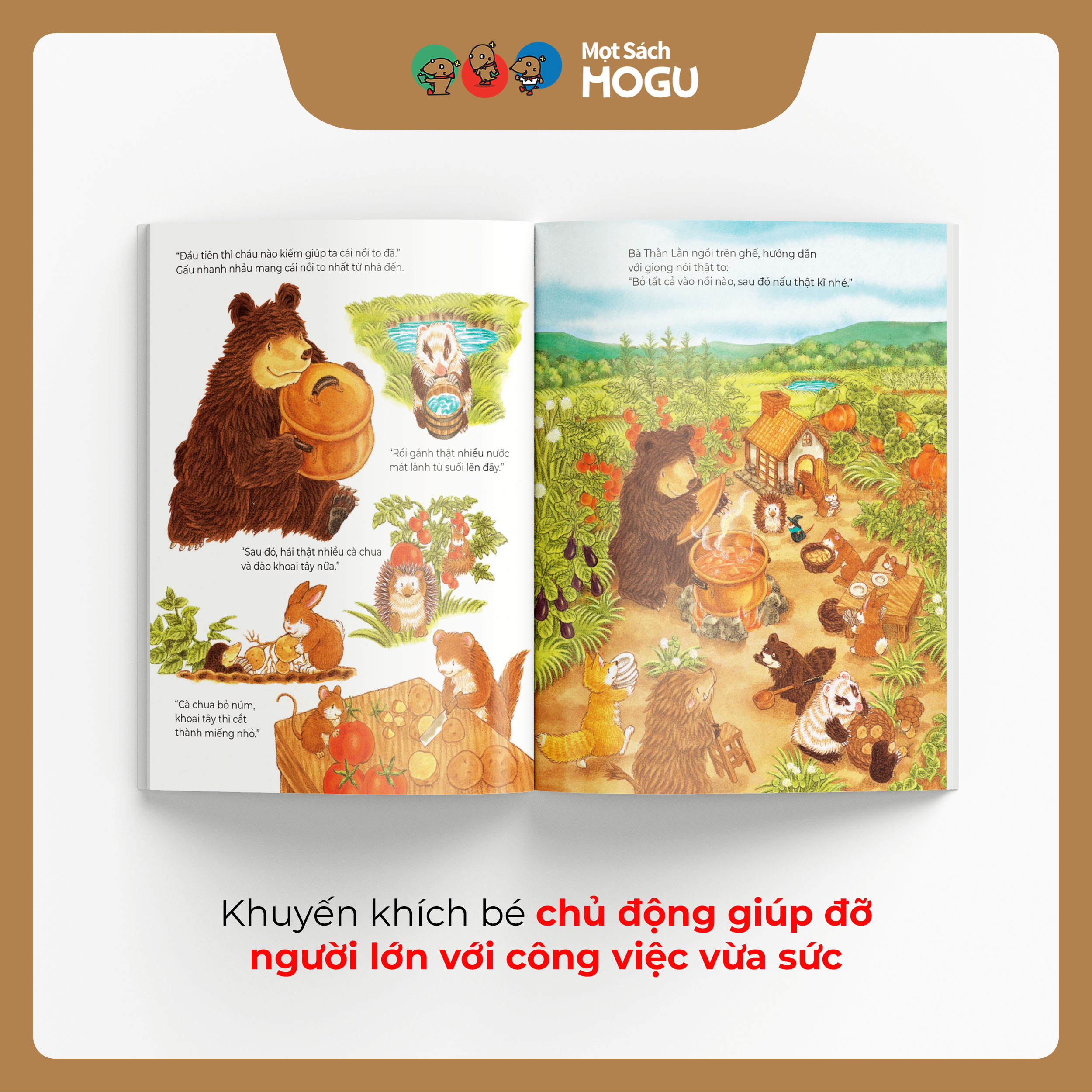 Truyện Ehon bé 3-4-5 tuổi - Tiệm súp lừng danh