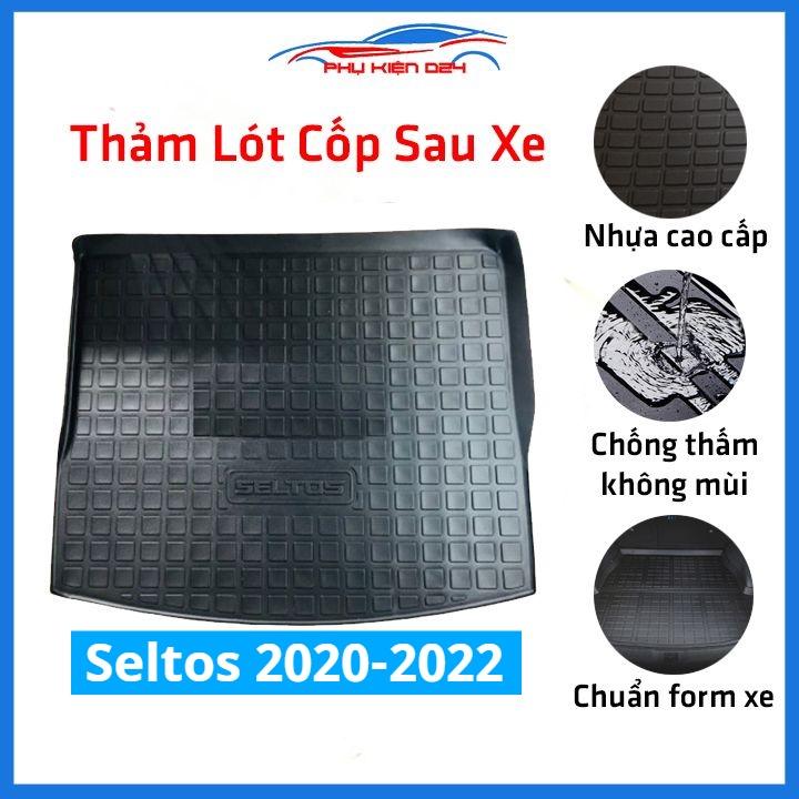 Thảm nhựa lót cốp Seltos 2020-2021-2022 nhựa dẻo dày dặn đàn hồi tốt