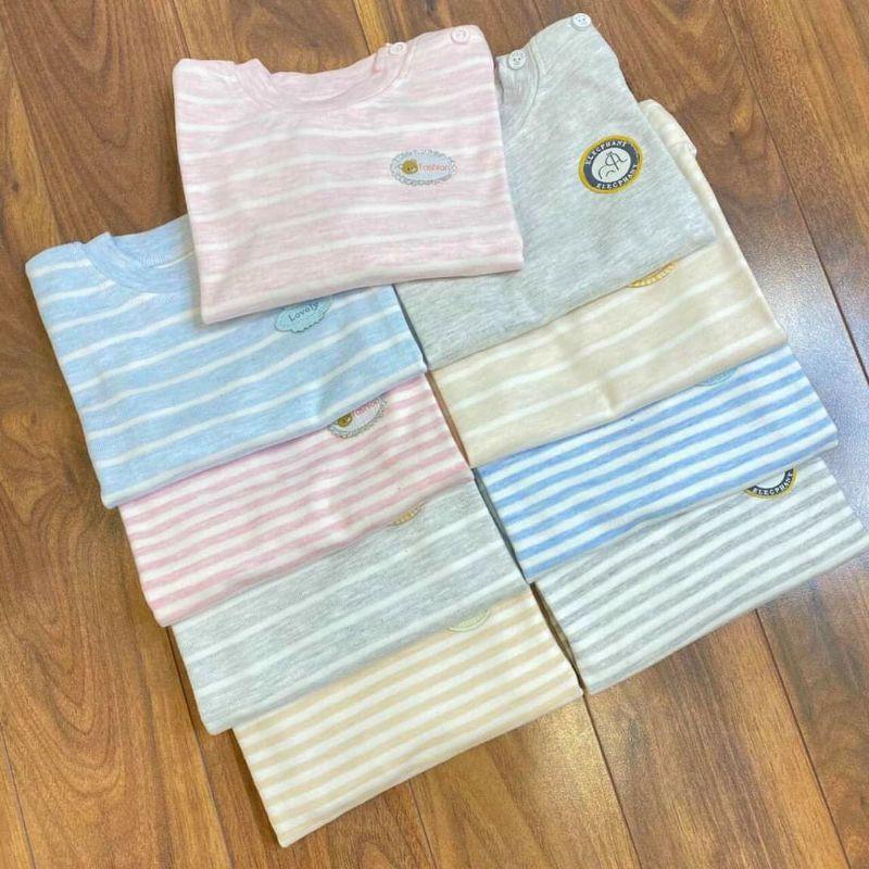 Bộ cotton dài tay cao cấp mềm,mịn cho bé