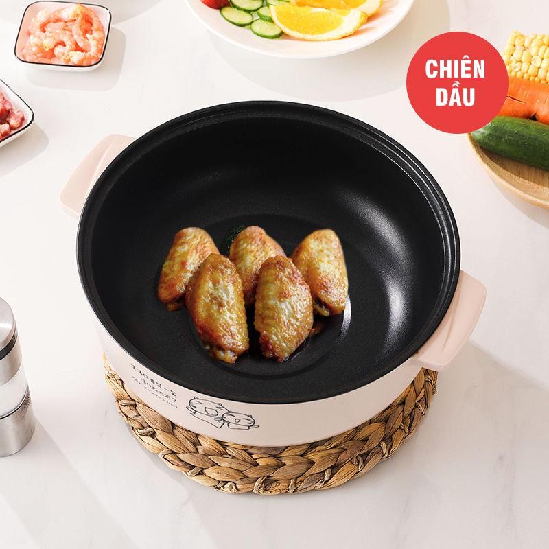 Nồi Lẩu Điện Không Dính Đường Kính 20cm Dung Tích 2 Lít Nồi Bếp Đa Năng Tiện Lợi Giá Rẻ