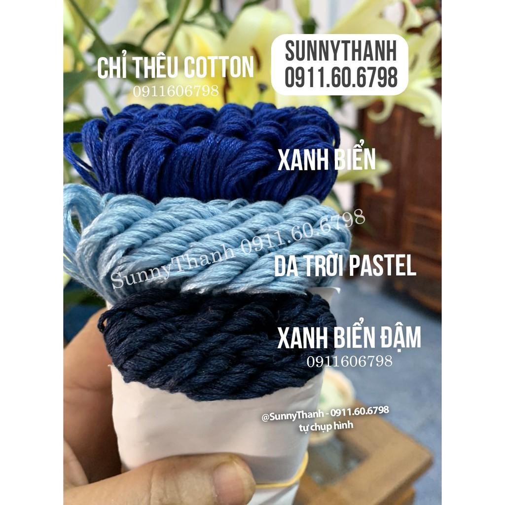 Chỉ Thêu Cotton DMC độ bóng vừa phải, thêu tay, không phải màu, không lem màu SunnyThanh