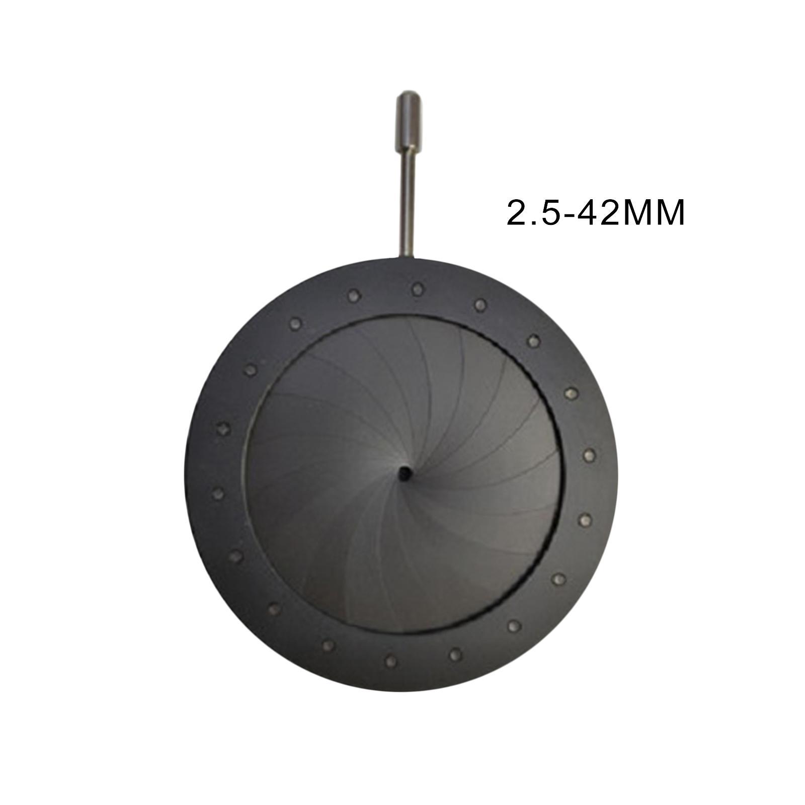 Replace Mechanical Iris Diaphragm 2mm Adjustable Optical Diaphragm Condenser Parts Optical Optical Diaphragm for Camera