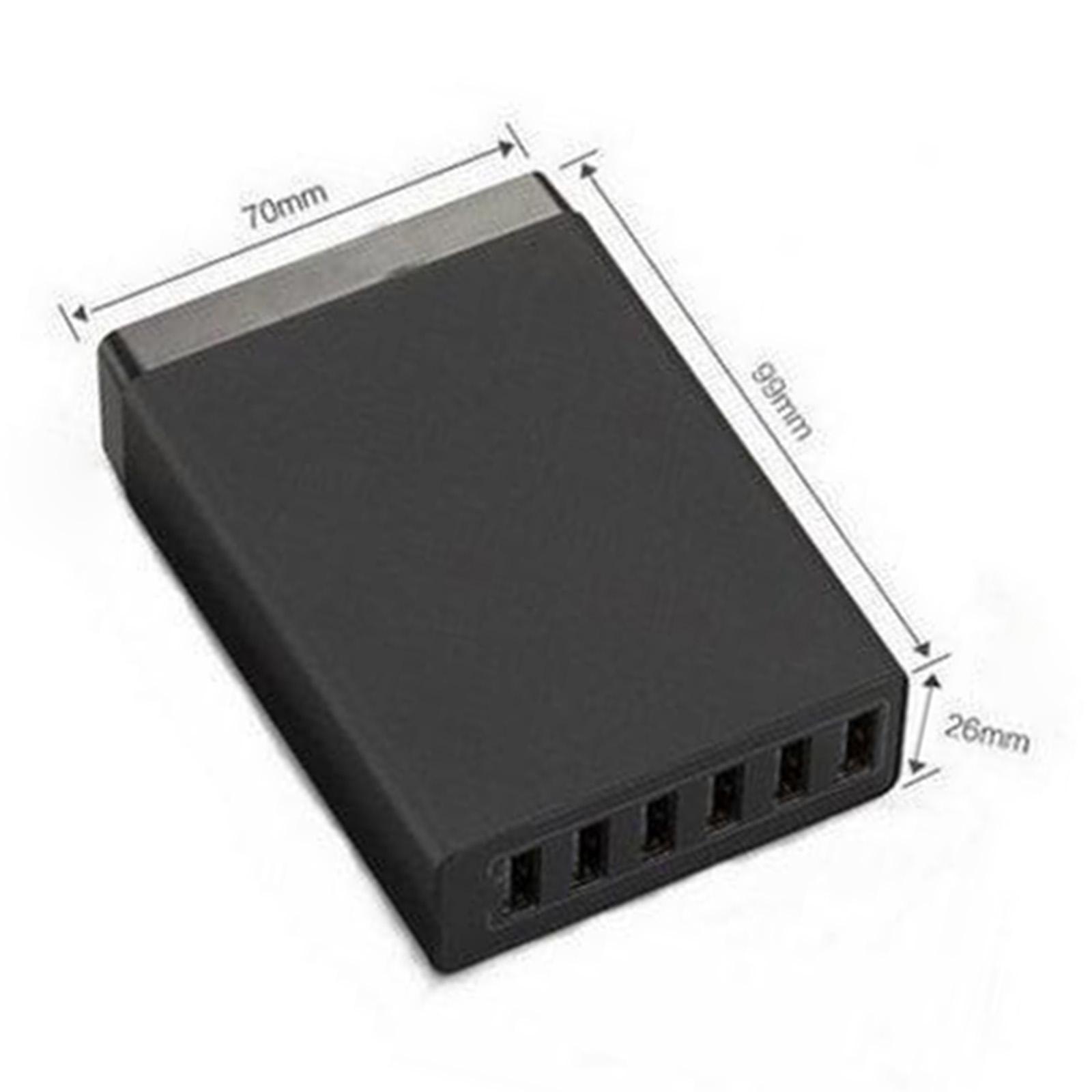 Safe Desktop Travel 6 USB Ports Charger Power Adapter Quick D Station