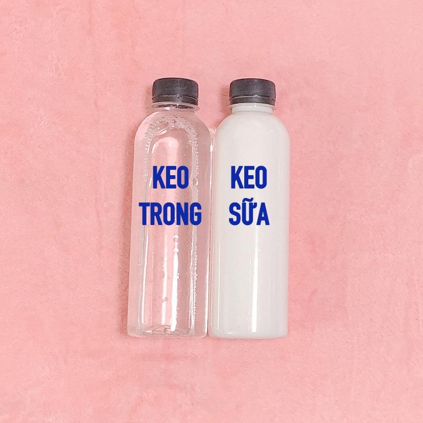 Keo Trong Đóng Chai + Keo Sữa Đóng Chai - Nguyên liệu làm slime