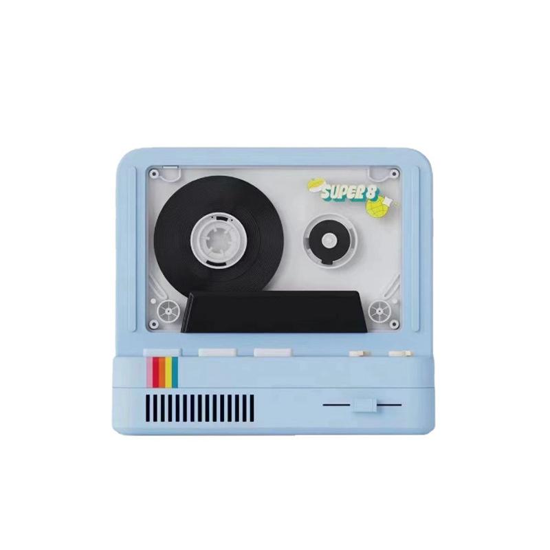 Trình phát băng mới cổ điển loa bluetooth game retro console cũ cassette audio audo audo Color: Pink Woofer Size/Full-Range Size: And 1 Tasteless