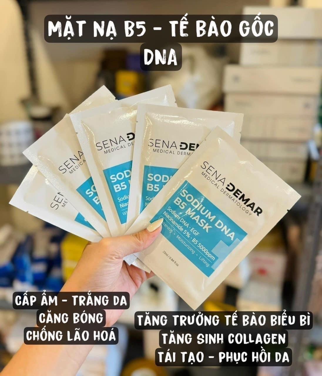 Mặt nạ Senademar Sodium DNA B5 mask 25ml hạn 2027 - 1 miếng lẻ