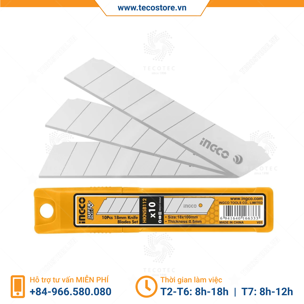 Lưỡi dao rọc giấy INGCO HKNSB112