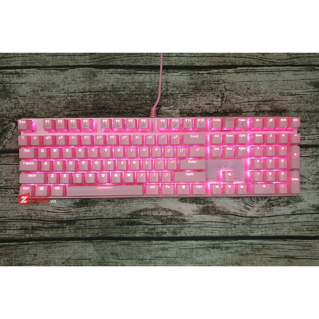 Bàn phím cơ Gaming DAREU EK810 - Pink - Black (MULTI-LED, Blue/ Brown/ Red D switch)- Hàng Chính Hãng