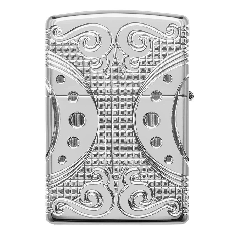 Bật Lửa Zippo 49037 – Zippo Armor Geometric Space Design High Polish Chrome