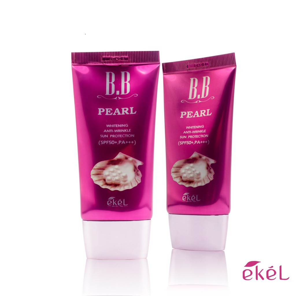 Kem nền trang điểm Ekel BB Cream Ngọc Trai chính hãng Hàn Quốc giúp che  khuyết điểm, chống lại tia cực tím cải thiện độ mịn da làm mờ nếp nhăn |  Tiki