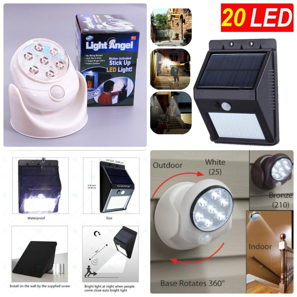 ĐÈN CẢM ỨNG LIGHT ANGEL / 20 LED - TỰ SÁNG KHI CÓ NGƯỜI ĐI QUA ben
