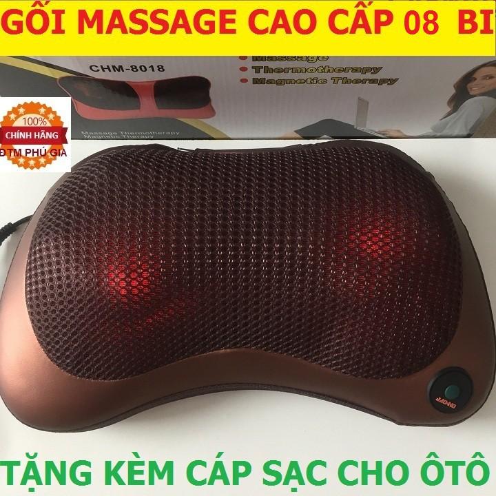 Gối massage 8 bi có đảo chiều giảm mệt mỏi , cực chất