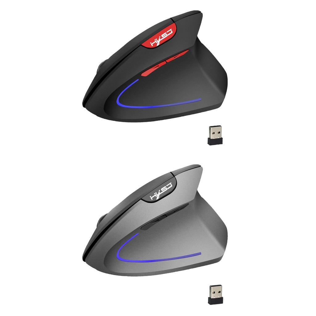 Vertical Rechargeable Comfort Wireless Optical Mouse for Black
