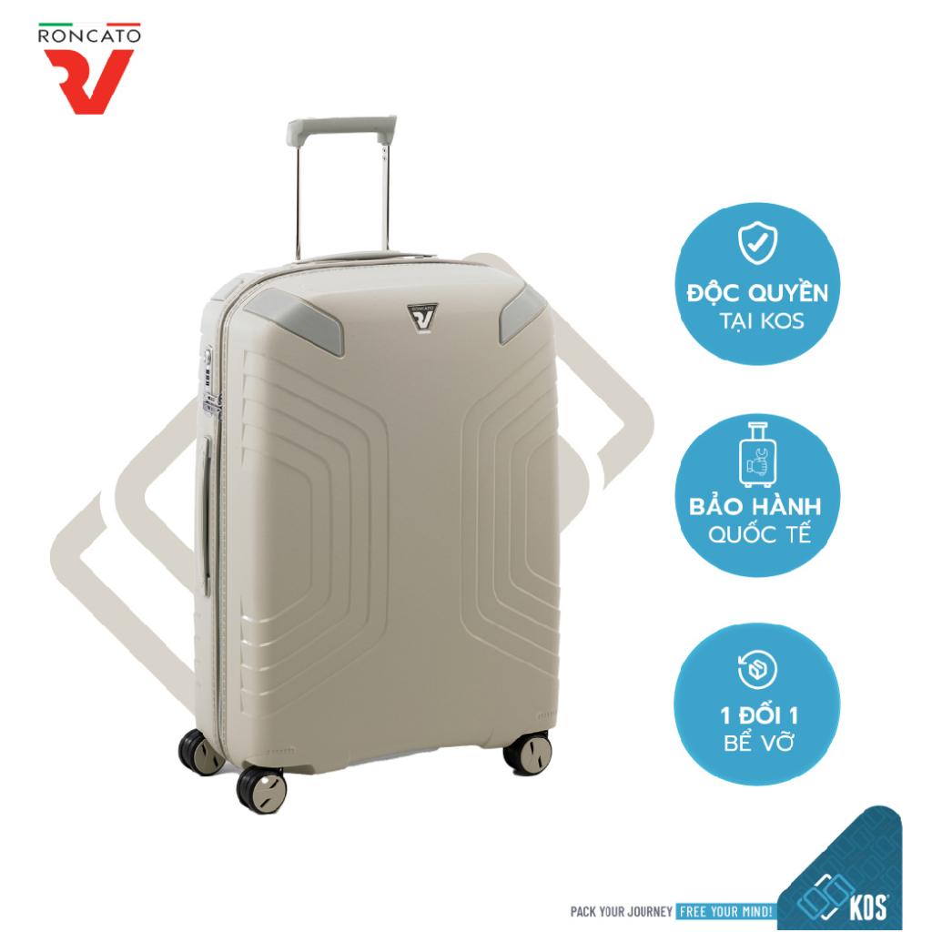 Vali kéo du lịch ký gửi size M 26 inch - Roncato Ypsilon - nhập khẩu từ Ý - màu sắc trang nhã - Nhựa siêu bền