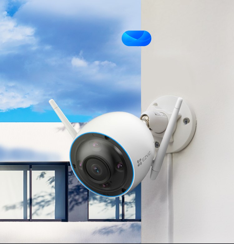 Camera Wifi Ezviz H3 5.0Mp ~ Chuẩn 3K Quan sát ngoài trời có màu ban đêm - Hàng chính hãng Anh Ngọc phân phối