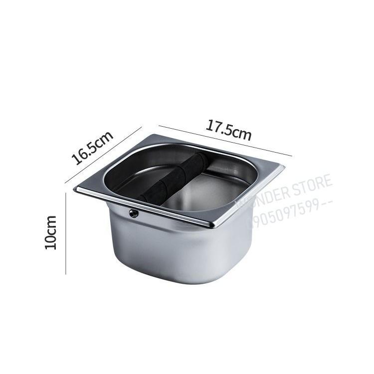 Hộc đập bã cà phê inox Hộp đựng bã cà phê 1kg