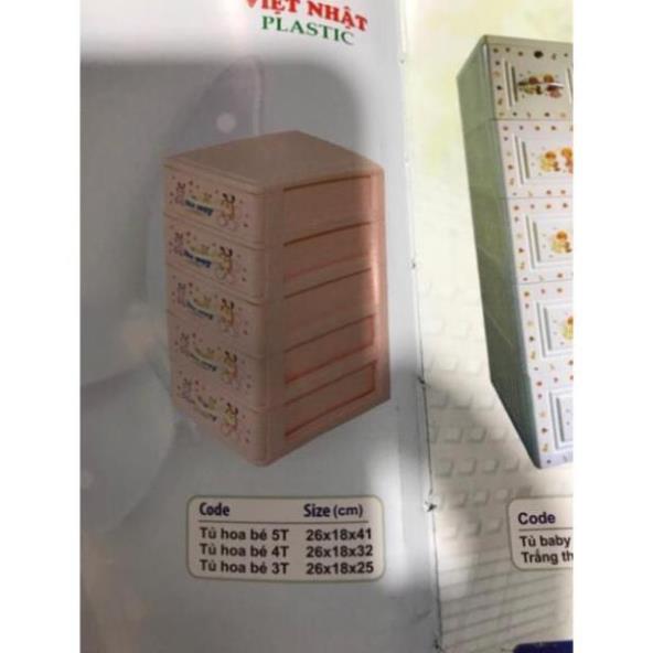 Tủ nhựa mini 4 tầng Việt Nhật $