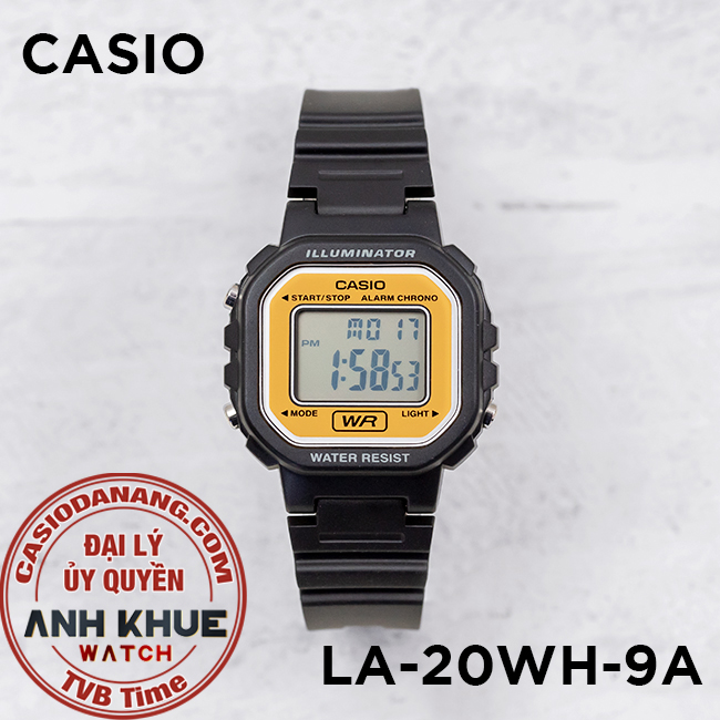 Đồng hồ nữ dây nhựa Casio Standard chính hãng Anh Khuê LA-20WH-9ADF (30mm)