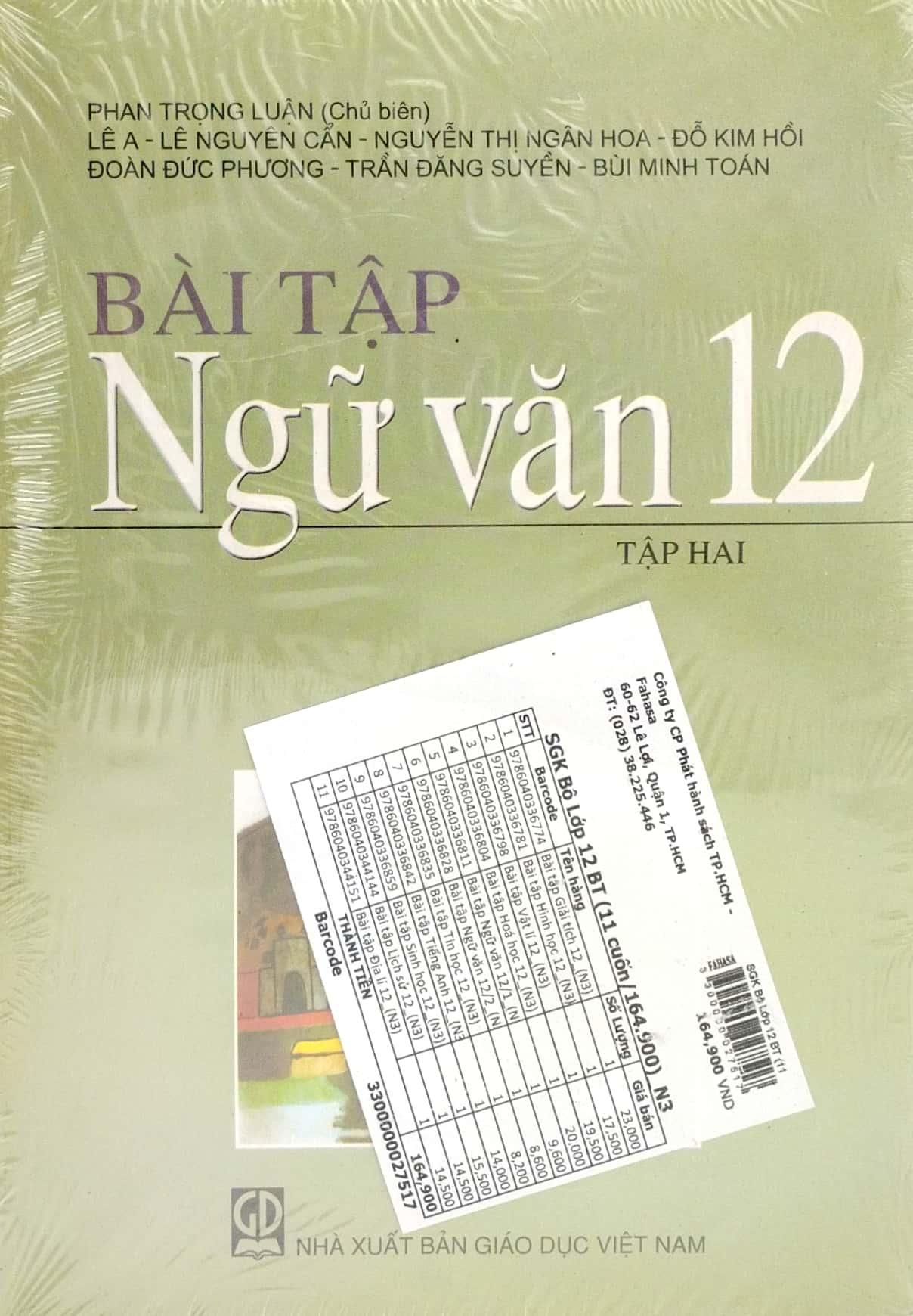 Sách Giáo Khoa Bộ Lớp 12 - Sách Bài Tập (Bộ 11 Cuốn) (2023)