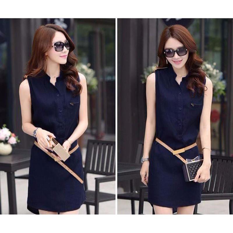 HÀNG ĐỦ SIZE: Đầm cát tuyết dáng suông lượn đuôi tôm - DS14