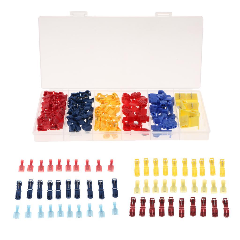 96Pieces Quick Wiring Electrical Insulated Terminals Connector Kit