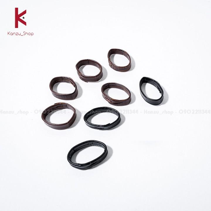 Con đĩa lắp dây đồng hồ loại da bò dập vân cá sấu - 14mm 16mm 18mm 20mm 22mm