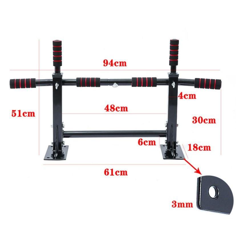 Xà đơn Đa Năng Wall Pull Up Bả P90X Loại 6 mút cao(video trực tiếp)