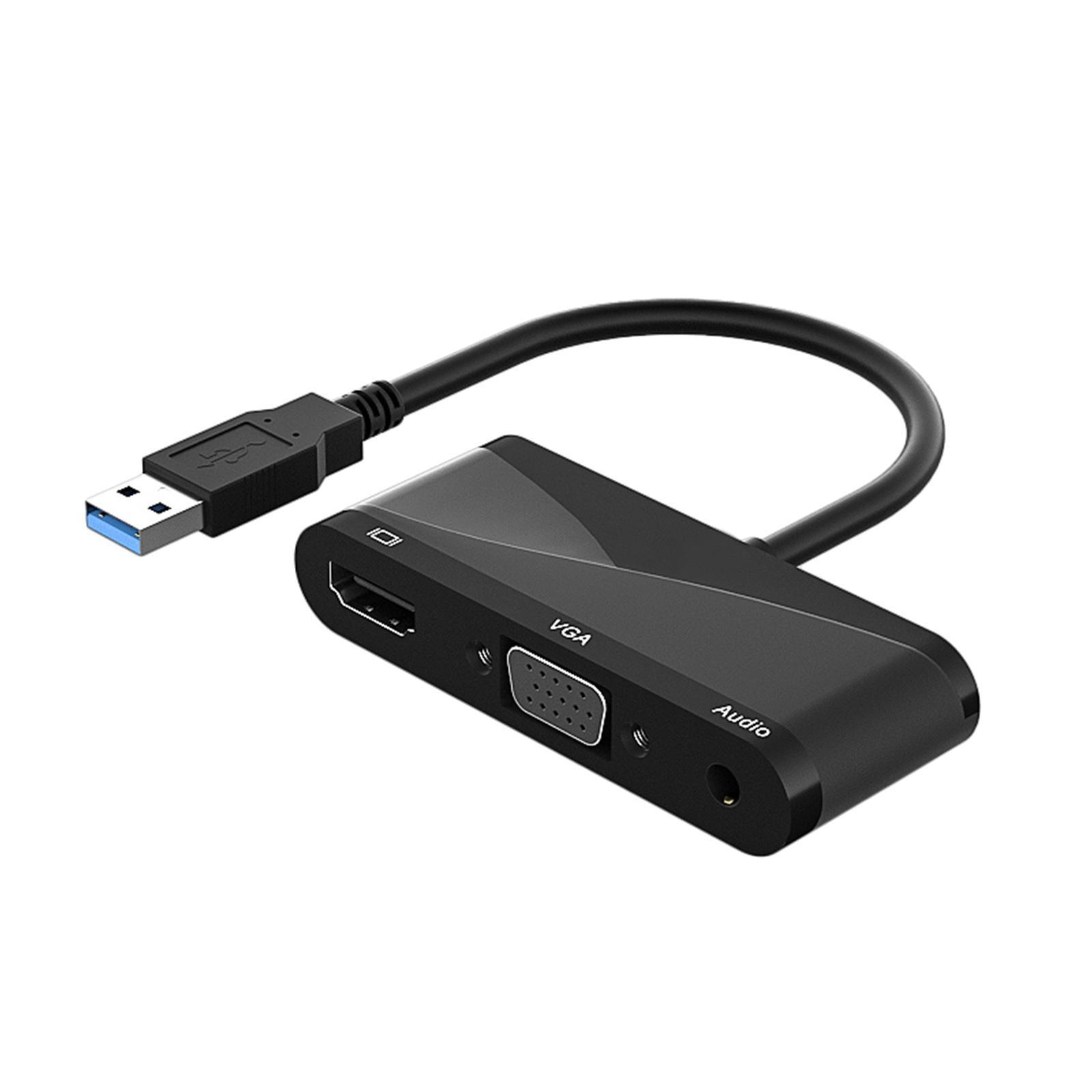 USB 3.0 to  VGA Adapter with Audio Output 1080P for Laptop PC