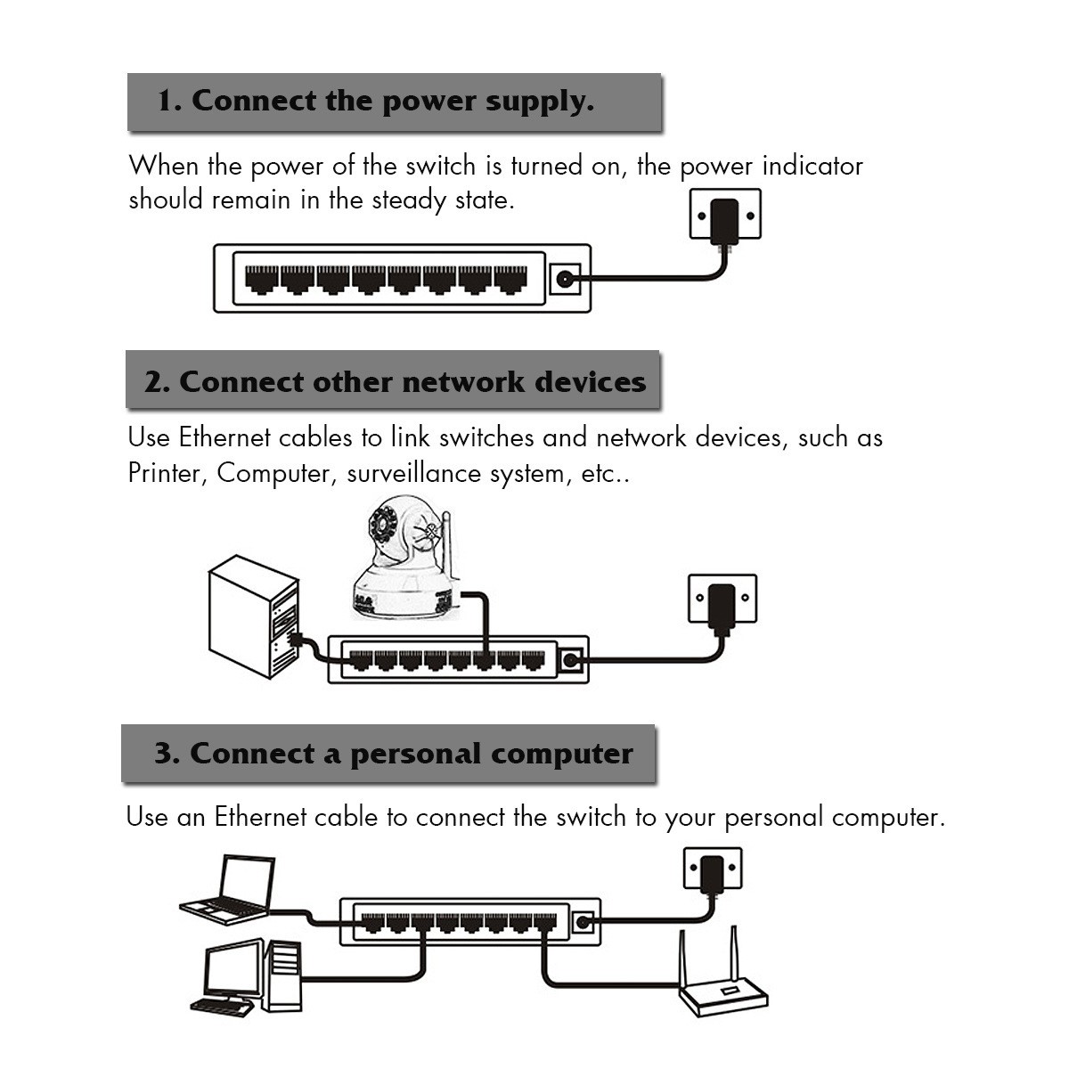 Switch 8P 10/100 LV-SW08 Pix-Link