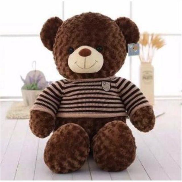 Thú nhồi bông gấu Teddy SIÊU TO khổng lồ dùng để làm quà tặng người thương, gối ôm hoặc vật trang trí trong nhà