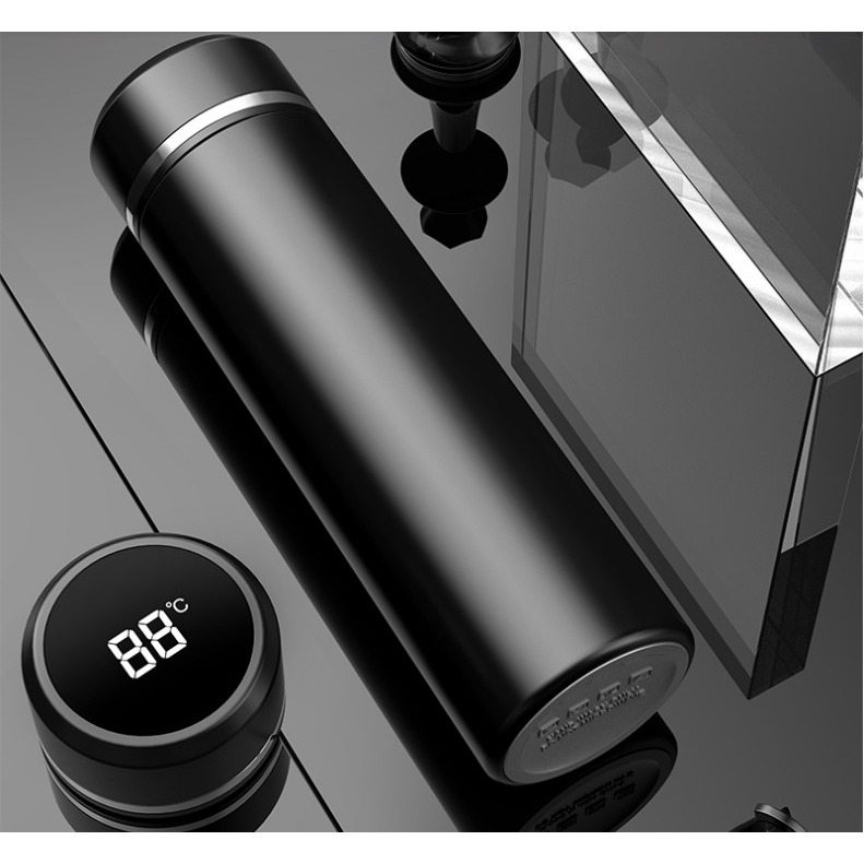 Bình nước giữ nhiệt inox 316 hiển thị NHIỆT ĐỘ chính xác 500ml Lalunavn,chống ăn mòn độ bền cao B145