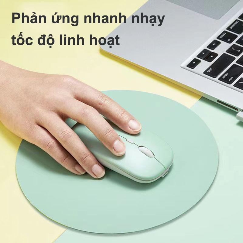 Chuột Không Dây Kết Nối Bluetooth, Phù Hợp Cho Máy Tính, Máy Tính Bảng, Laptop, Thiết Kế Nhỏ Gọn, Dễ Dàng Mang Theo