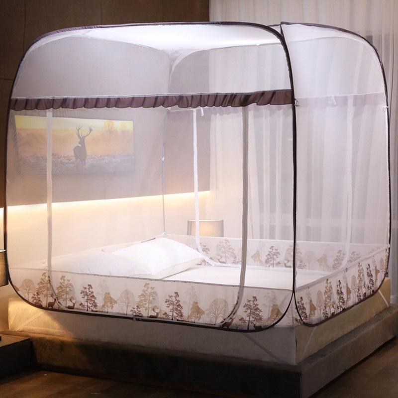 BH 1 năm Mùng chụp tụ bung Màn Khung Gấp Gọn Vải Xịn Không Tưa Xời, Không Chạy Chỉ Xước, có Viền chân chống muỗi