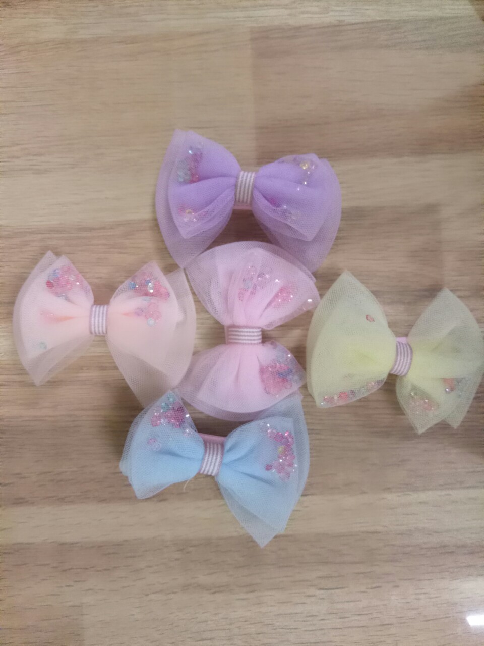 Set 7 kẹp tóc công chúa siêu xinh dễ thương cho bé gái
