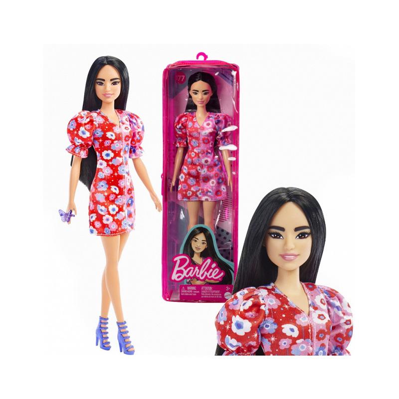 Đồ Chơi BARBIE Búp Bê Thời Trang - Color Block Floral Dress HBV11/FBR37