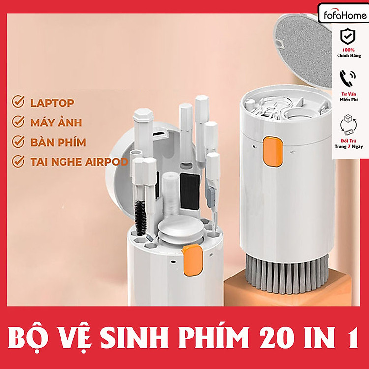Bộ Dụng Cụ Làm Sạch Bàn Phím Và Tai Nghe Bluetooth Q20 20 Trong 1 Vệ Sinh Siêu Sạch Hàng Nhập Khẩu