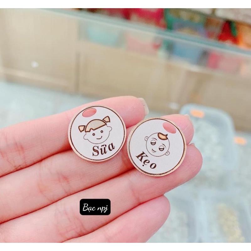 Dây chuyền cho bé, Vòng cổ khắc tên theo yêu cầu , Bạc Ta - Bạc npj