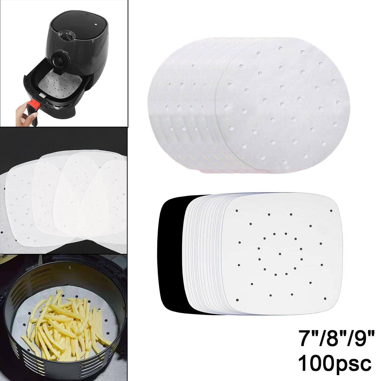 Air Fryer Lining Paper 100 Pack Perforated Parchment Steam Paper