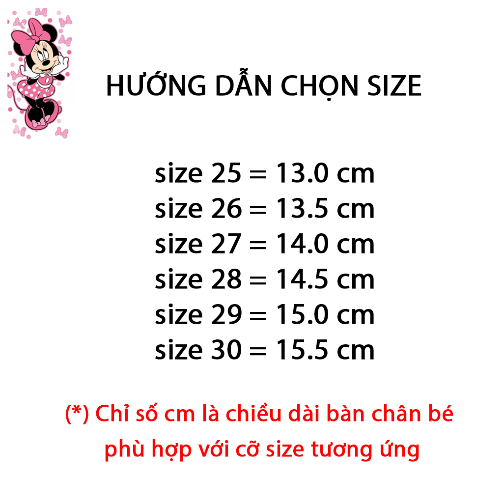 Dép sục Thái Lan hình Mickey đáng yêu cho bé gái nhựa trong mềm cao cấp, bền đẹp, đi mưa rửa nước thoải mái, không mất màu trong quá trình sử dụng EMN109PinkWhite