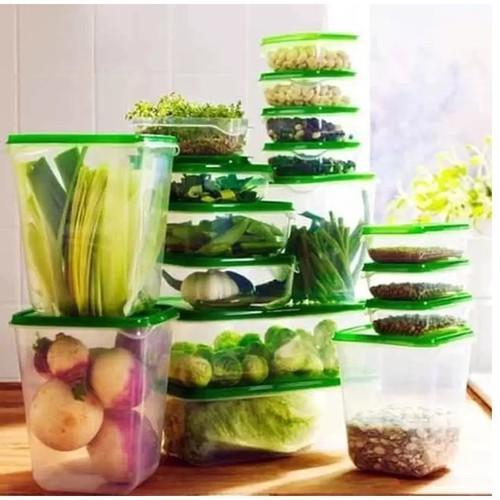 Bộ Hộp Nhựa Lạnh 17 Món Cao Cấp, Dùng Được Lò Vi Sóng