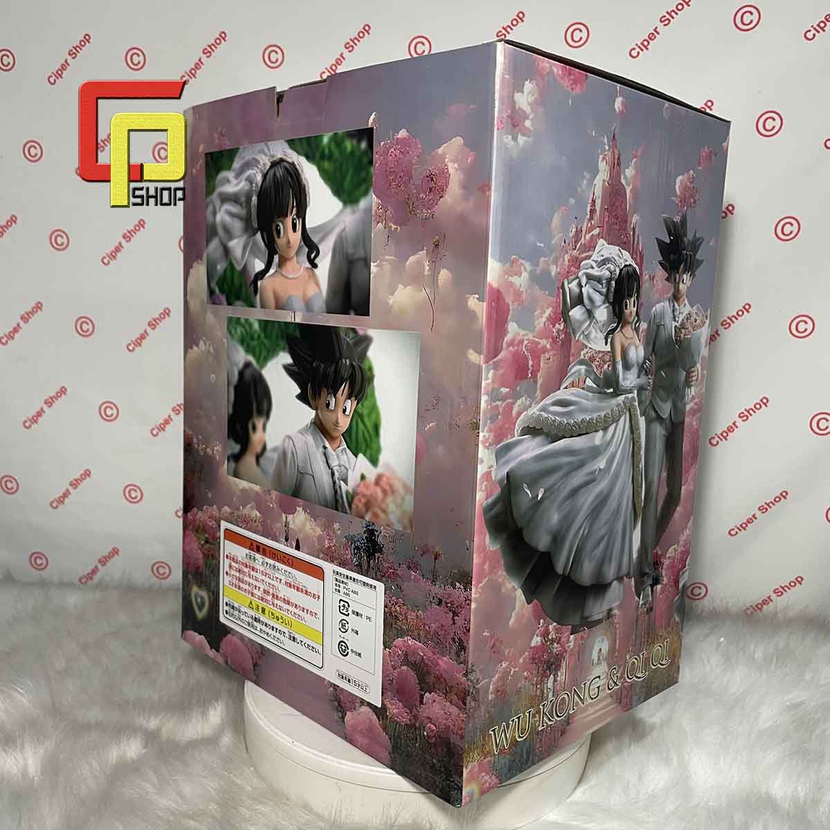 Mô hình Son Goku Chichi - Figure Goku Chichi Wedding 7 viên ngọc rồng