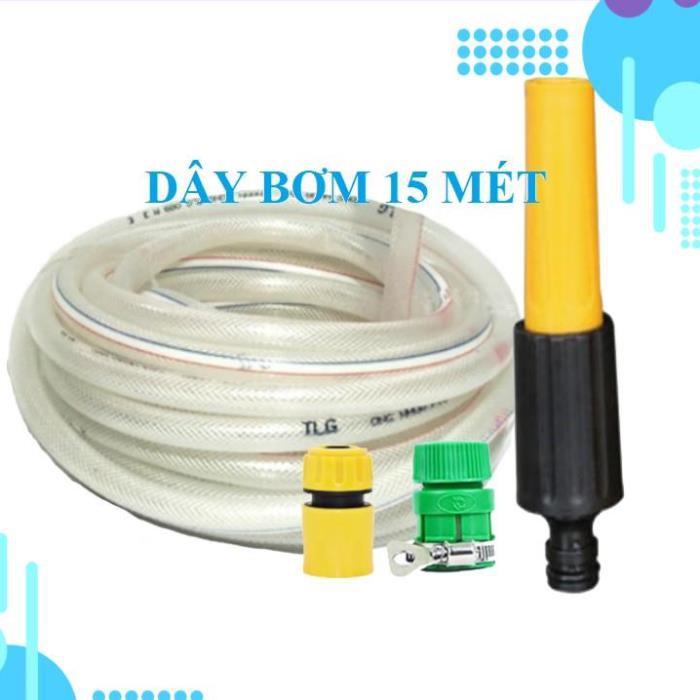 Bộ dây vòi xịt ️bơm nước phun sương️ , tăng áp 3 lần, loại 15m 206622-5 cút sập, nối