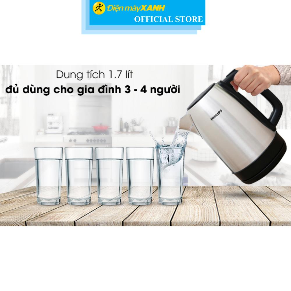 Bình đun siêu tốc Philips 1.7 lít HD9350 - Hàng Chính Hãng