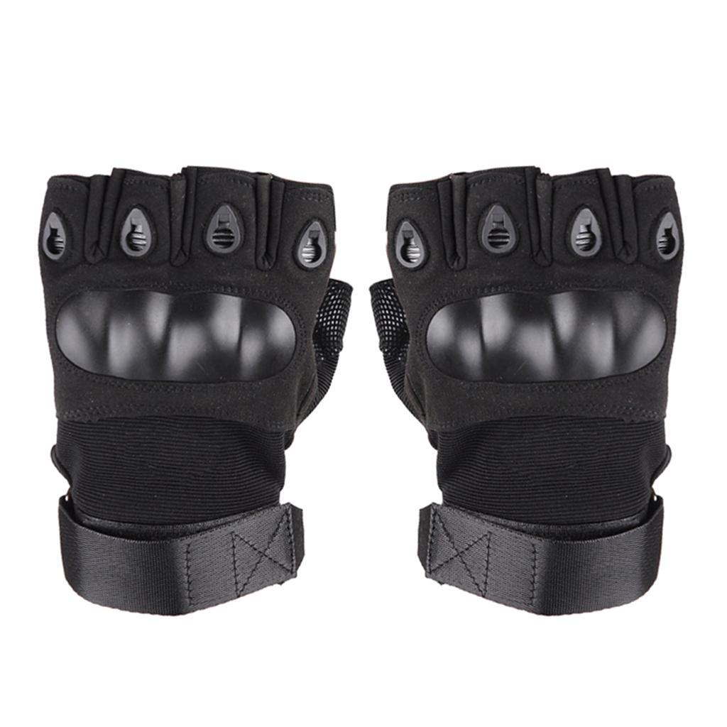 Outdoor Half Finger Gloves Anti-Skid Sport Gloves for Hiking XL;