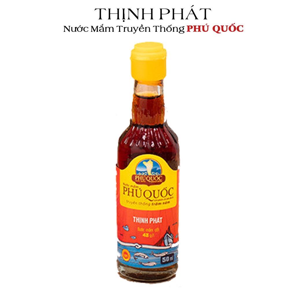 Nước mắm Thịnh Phát Phú Quý chai 50ml 43 độ đạm (chai thủy tinh)