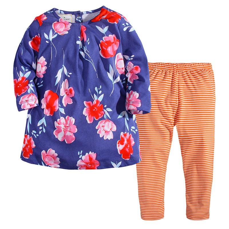 Bộ cotton dài tay cho bé từ 1-6 tuổi