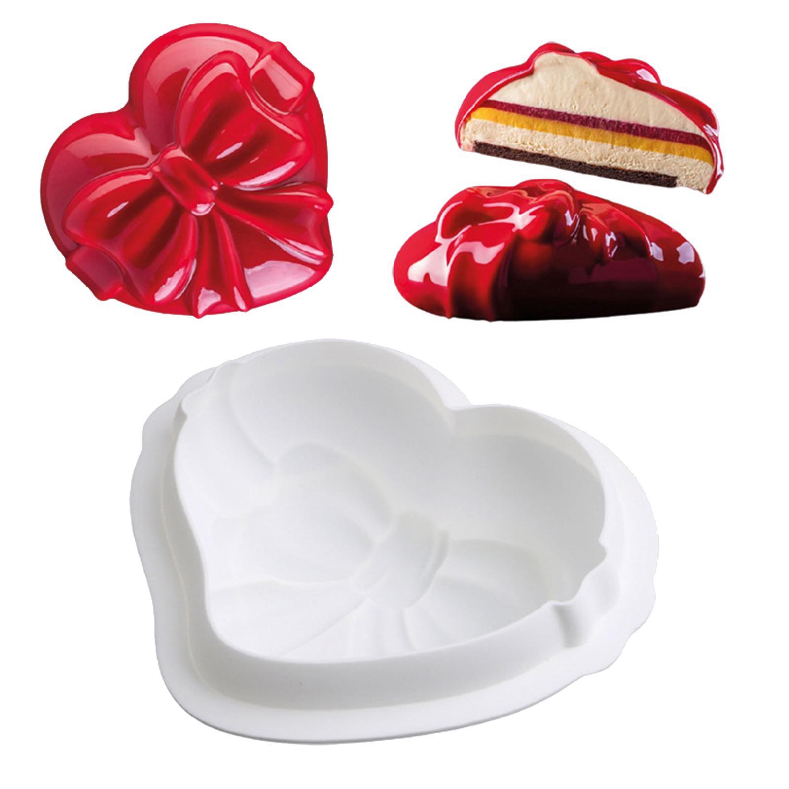 3D Heart Shaped Cake Mould Bakeware Chocolate Mold for Mousse Cake Ice Cream