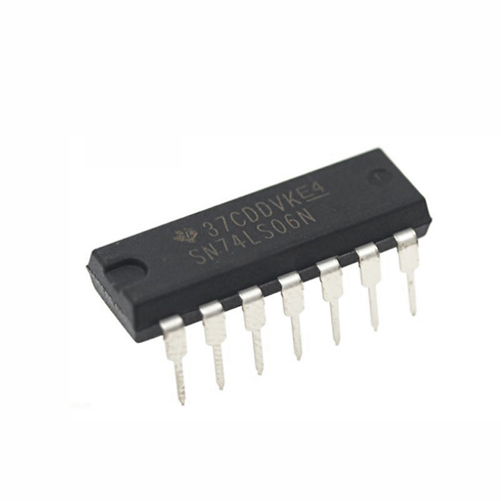 Chíp 74LS06 Hex Inverter Buffer/Driver DIP14 - Hàng nhập khẩu