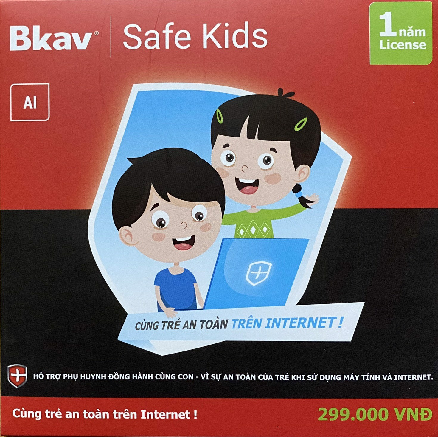 Phần mềm giám sát, bảo vệ trẻ em - Bkav Safe Kids - Key điện tử - Hàng Chính Hãng